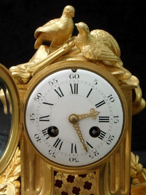 fig 1. French Napoleon III Bronze Gilt Mantel Clock by Vincenti