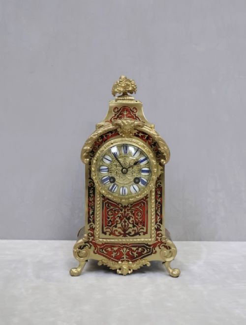 fig 1. French 19th Century Louis XIV Style Boulle Mantel Clock