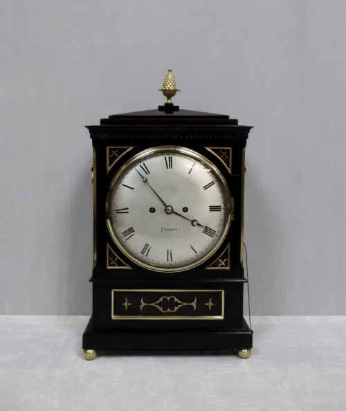fig 1. William IV Ebonised and Brass Inlaid Bracket Clock by Crews