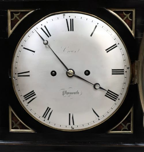 fig 2. William IV Ebonised and Brass Inlaid Bracket Clock by Crews