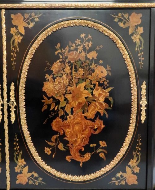 fig 2. French Marquetry Side Cabinet Attributed to Joseph Cremer