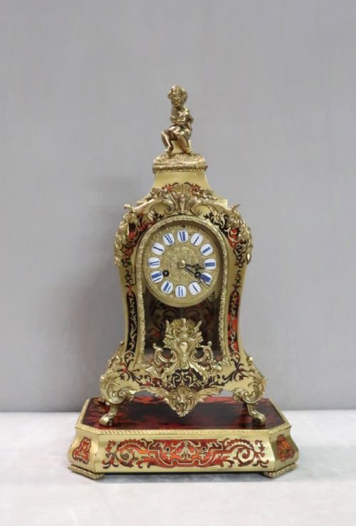 fig 1. French Louis XV Style Boulle Mantel Clock