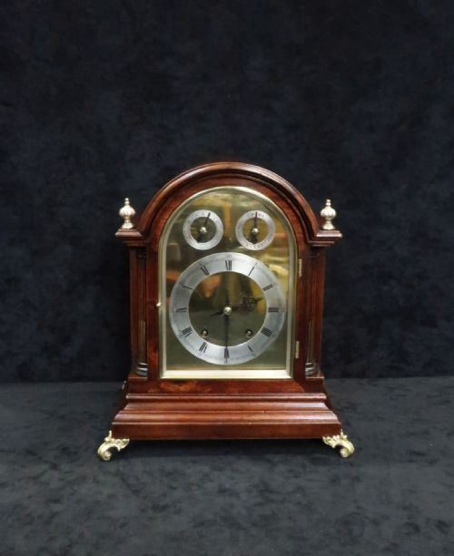 german mahogany ting tang striking bracket clock by wh - CATEGORY: ANTIQUE CLOCKS - DATED 1890