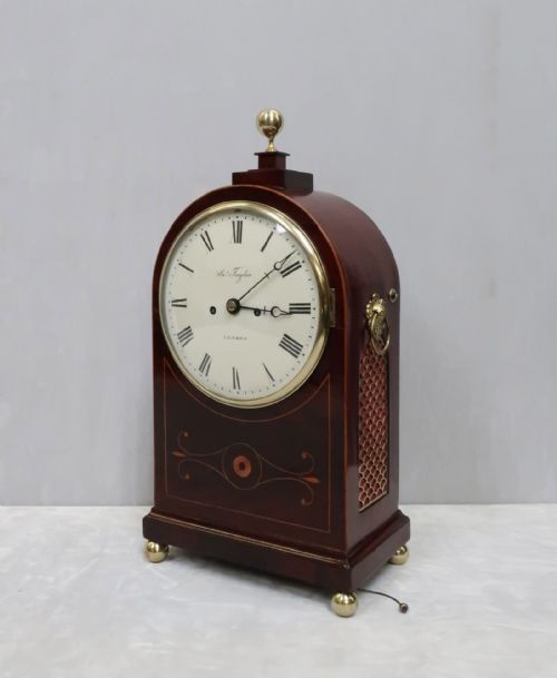 Regency Mahogany Inlaid Bracket Clock by Thwaites & Reed