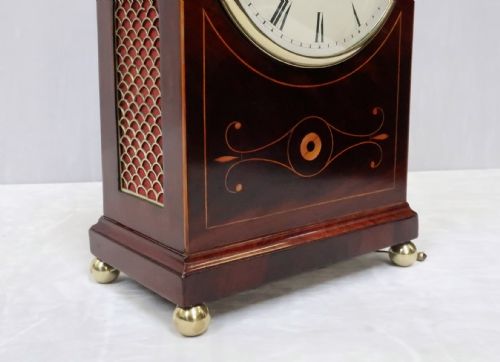 fig 2. Regency Mahogany Inlaid Bracket Clock by Thwaites & Reed
