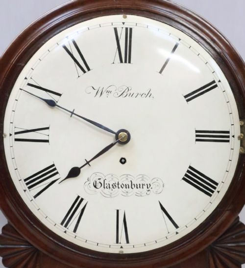 fig 1. Victorian Mahogany Drop Dial Wall Clock by William Burch