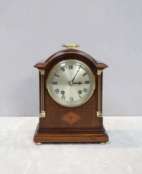 English Edwardian Mahogany Mantel Clock by Astral