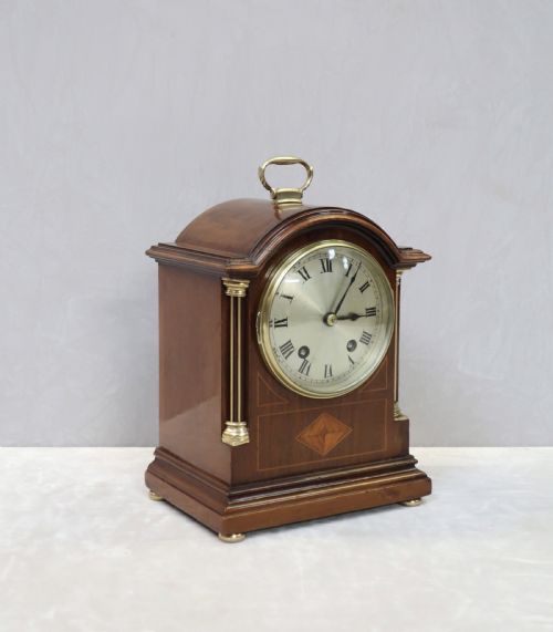 fig 1. English Edwardian Mahogany Mantel Clock by Astral