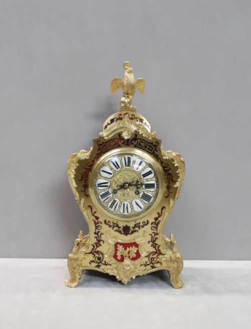 fig 1. French Napoleon III Boulle Mantel Clock by Japy Freres