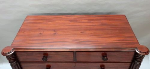 fig 1. Early Victorian Mahogany Chest of Drawers Attributed to Gillows