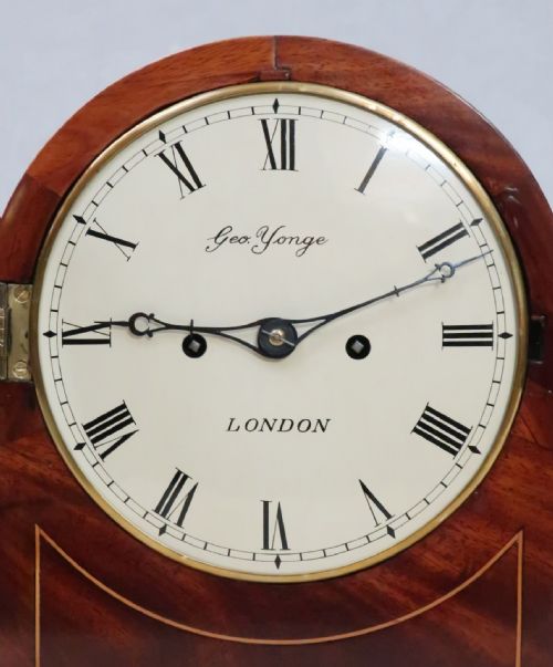 fig 2. English Regency Mahogany Table Clock by George Yonge