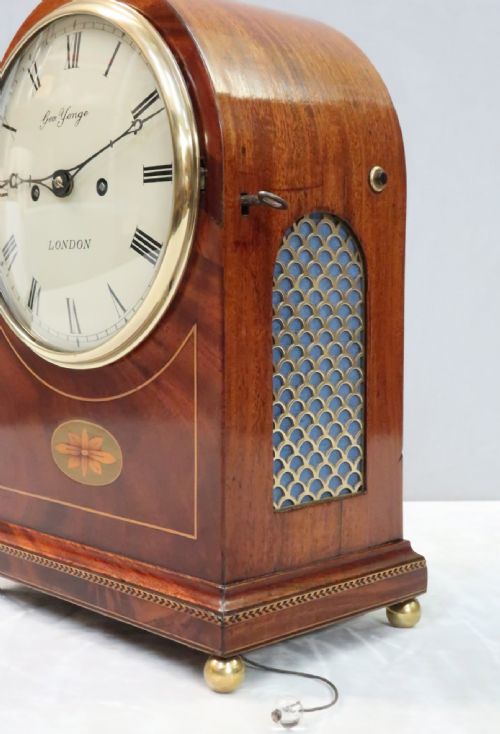 fig 3. English Regency Mahogany Table Clock by George Yonge