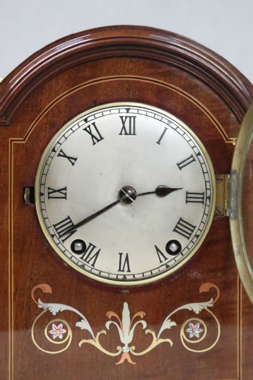 fig 2. German Mahogany Mantel Clock by Winterhalder and Hofmeier