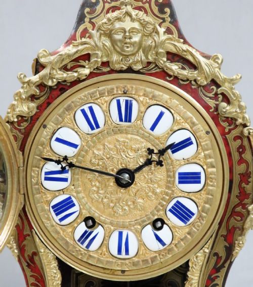 fig 1. French Napoleon III Louis XV Style Boulle Mantel Clock by Vincenti