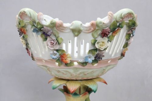 GERMAN SAXONY PORCELAIN FRUIT CENTREPIECE - ADDITIONAL PHOTO 6