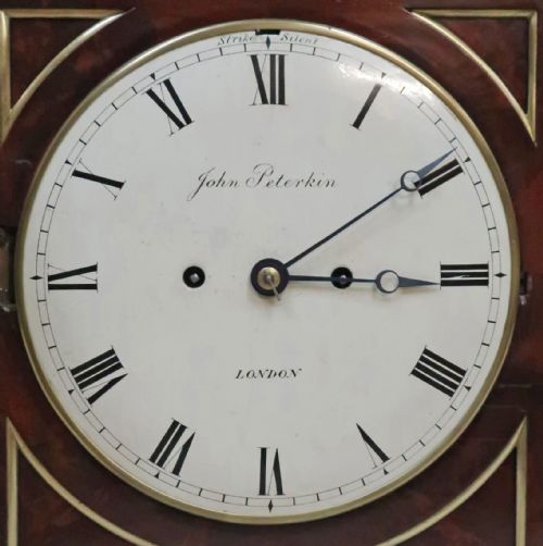 fig 2. William IV Mahogany Bracket Clock by John Peterkin