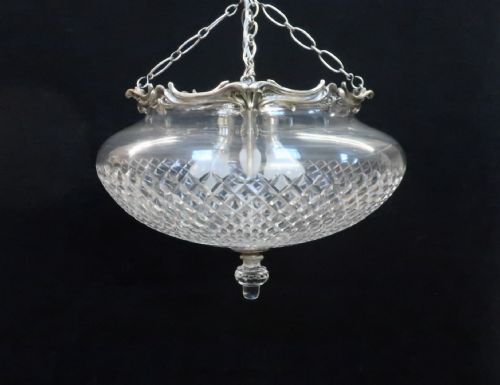 Art Nouveau Crystal Glass Ceiling Pendant Light