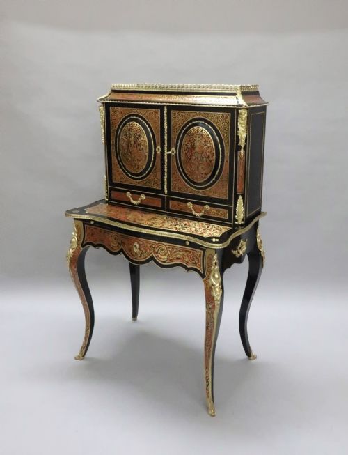 French 19th Century Boulle Bonheur Du Jour