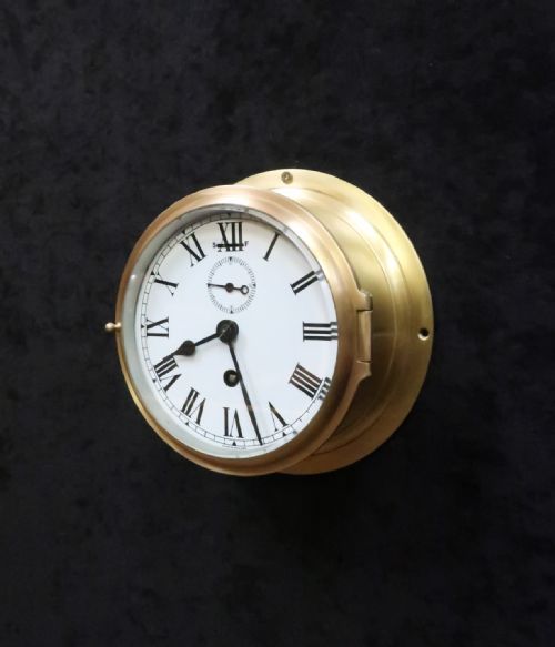 Brass Ships Clock by Astral of Coventry