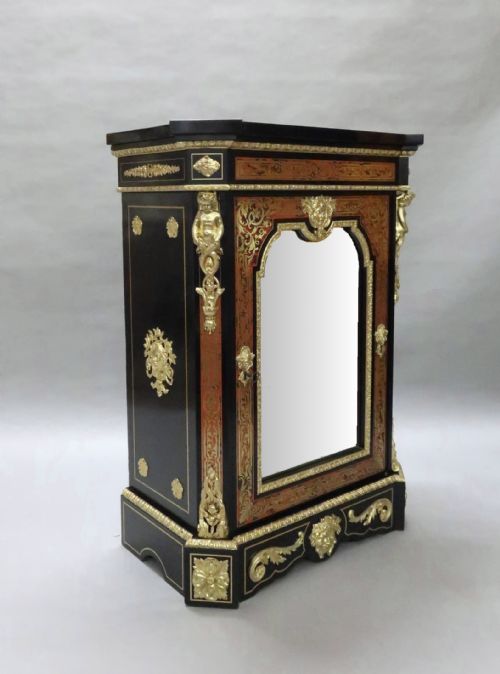 French Napoleon III Boulle Side Cabinet by Mathieu Befort
