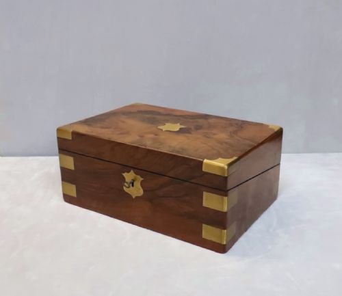 Victorian Figured Walnut Writing Box