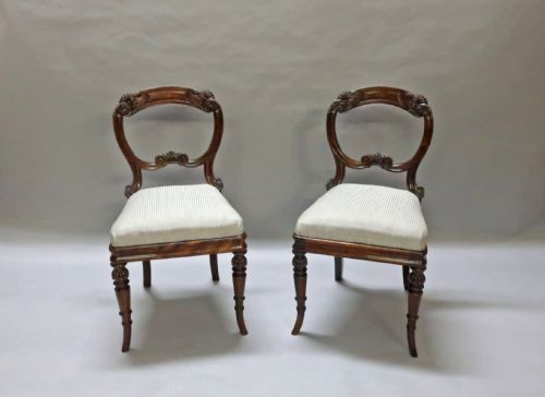 fig 1. Pair of Regency Simulated Rosewood Chairs Attributed to Gillows