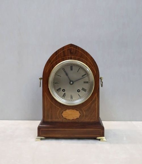 fig 1. German Rosewood Mantel Clock by Lenzkirch