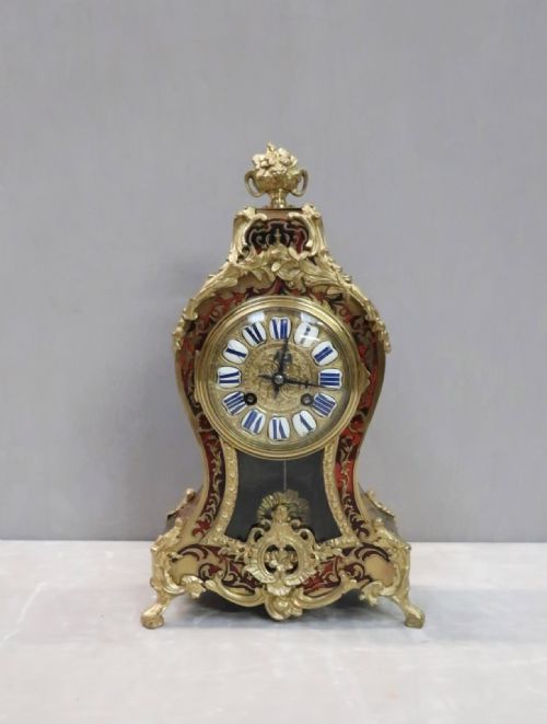 fig 1. FRENCH LOUIS XV STYLE BOULLE MANTEL CLOCK