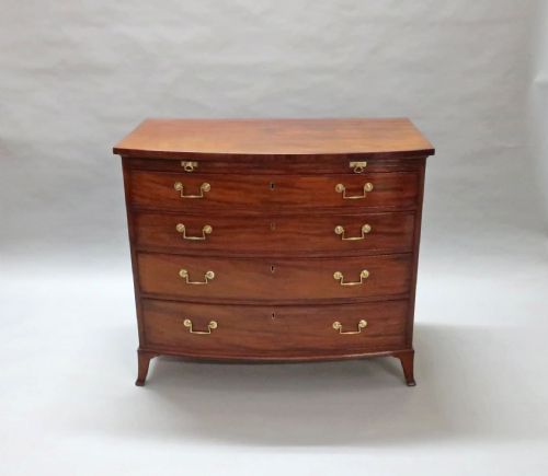 George III Figured Mahogany Chest of Drawers by Gillows