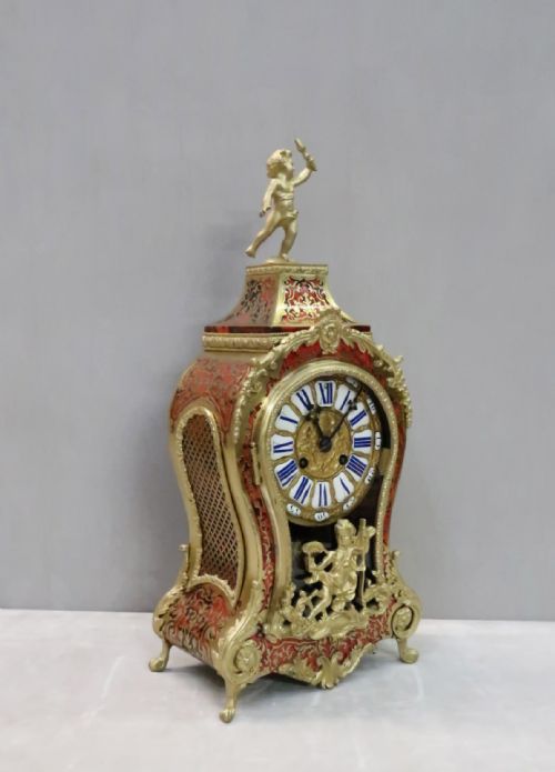 French Louis Xv Style Boulle Mantel Clock