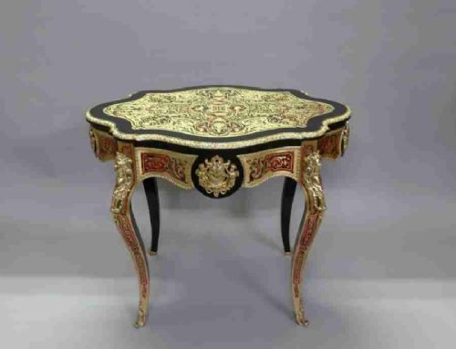 fig 1. FRENCH LOUIS XV STYLE BOULLE OCCASIONAL TABLE