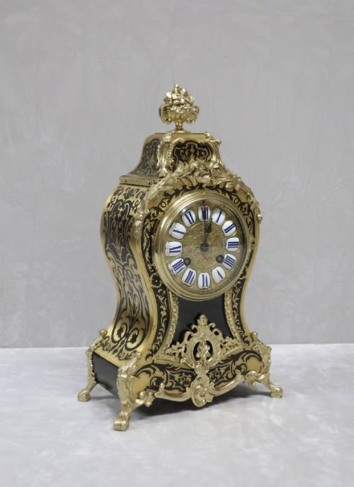 French Louis Xv Style Boulle Mantel Clock