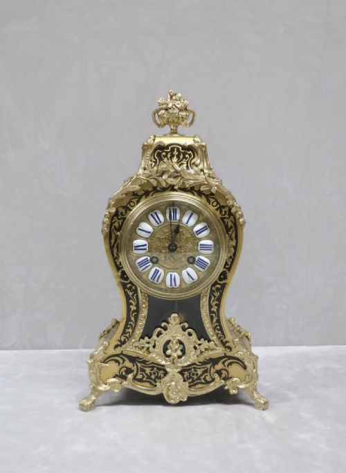 fig 1. FRENCH LOUIS XV STYLE BOULLE MANTEL CLOCK
