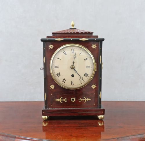 Georgian Mahogany Timepiece Bracket Clock