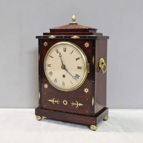 fig 1. GEORGIAN MAHOGANY TIMEPIECE BRACKET CLOCK