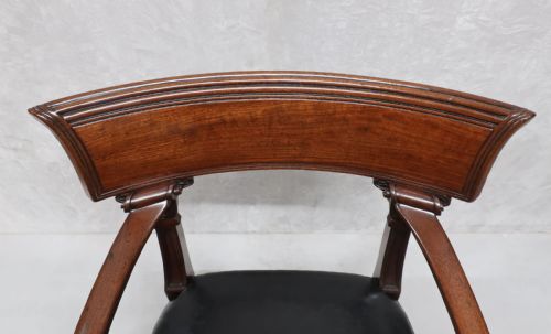 fig 2. REGENCY MAHOGANY DESK CHAIR IN THE STYLE OF THOMAS HOPE