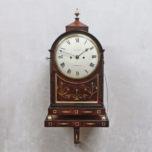 Regency Mahogany Bracket Clock by Thomas Glaze