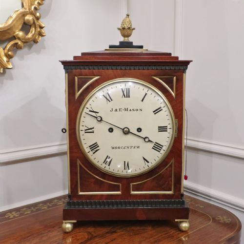 fig 1. William IV Mahogany Bracket Clock by J & E Mason