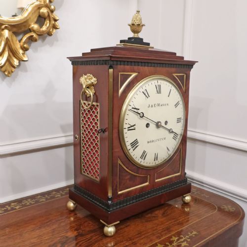 fig 2. William IV Mahogany Bracket Clock by J & E Mason