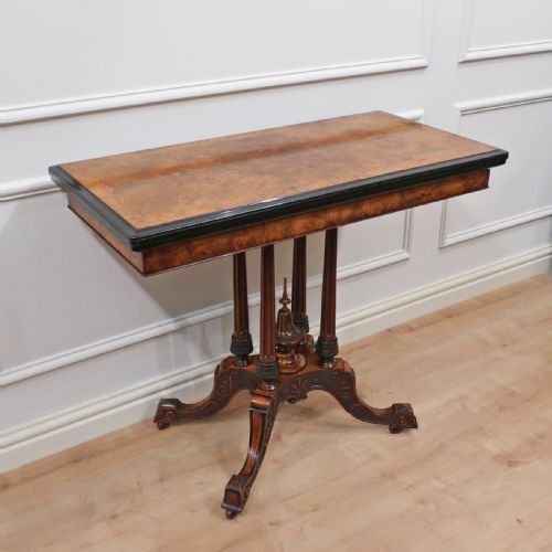 Victorian Burr Walnut Side Table
