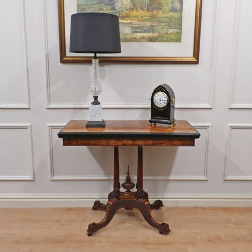 fig 1. Victorian Burr Walnut Side Table