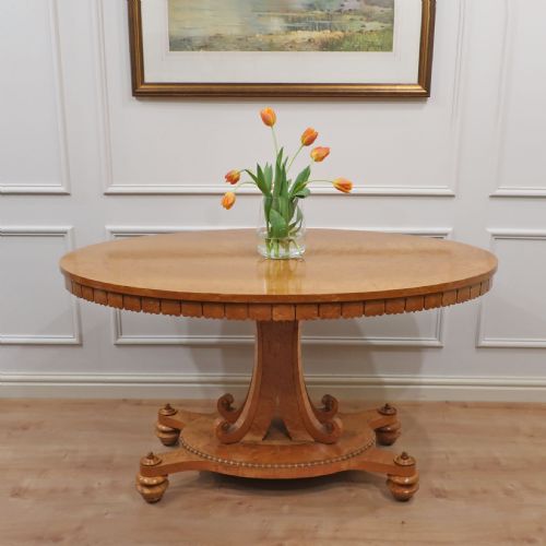 Regency Birds Eye Maple Centre Table Attributed to Gillows