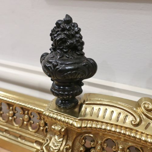 fig 1. French Louis XVI Style Bronze & Gilt Fender by Casier