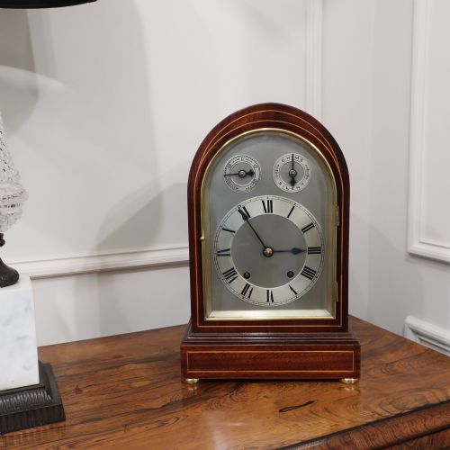 fig 1. German Mahogany Table Clock by Winterhalder & Hofmeier