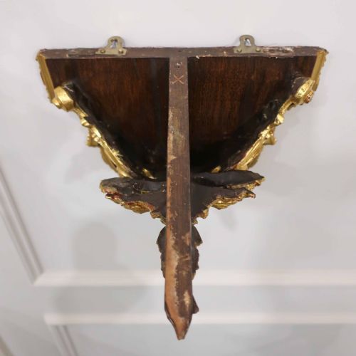 PAIR OF VICTORIAN ROCOCO STYLE GILT WALL BRACKETS - ADDITIONAL PHOTO 11