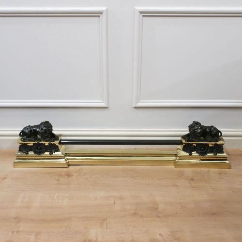 French 19th Century Bronze & Brass Extending Fender