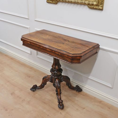 Victorian Rosewood Games Side Table