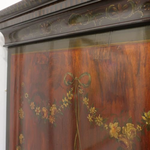 GEORGIAN MAHOGANY POLYCHROME PAINTED CHEST ON CHEST - ADDITIONAL PHOTO 15