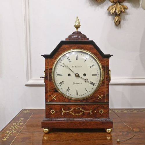 fig 1. Georgian Rosewood Bracket Clock by John Houghton