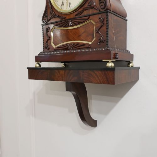 fig 1. Georgian Mahogany Bracket Clock by Roskell of Liverpool
